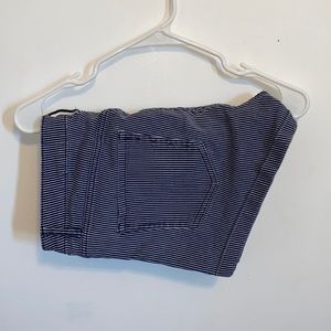 H&M stripped jean shorts size 10